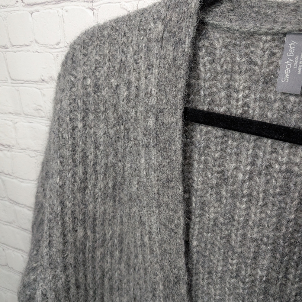 Sweaty Betty Heather Gray Women's Cardigan - Picture 2 of 8